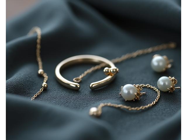 섬세한 디자인의 은반지와 비취 목걸이 등 한국적 요소가 가미된 현대 주얼리 클로즈업