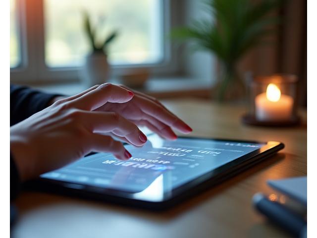 디지털 장치에서 개인 정보를 안전하게 처리하는 모습